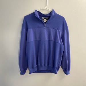 Vintage Purple Quarter Zip Sweater